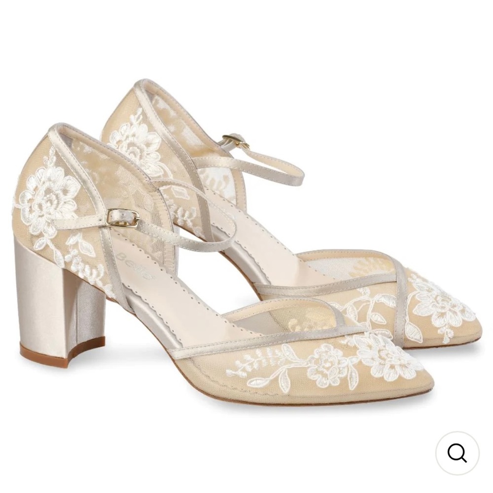 Bella Belle Chelsea Nude Block Heels